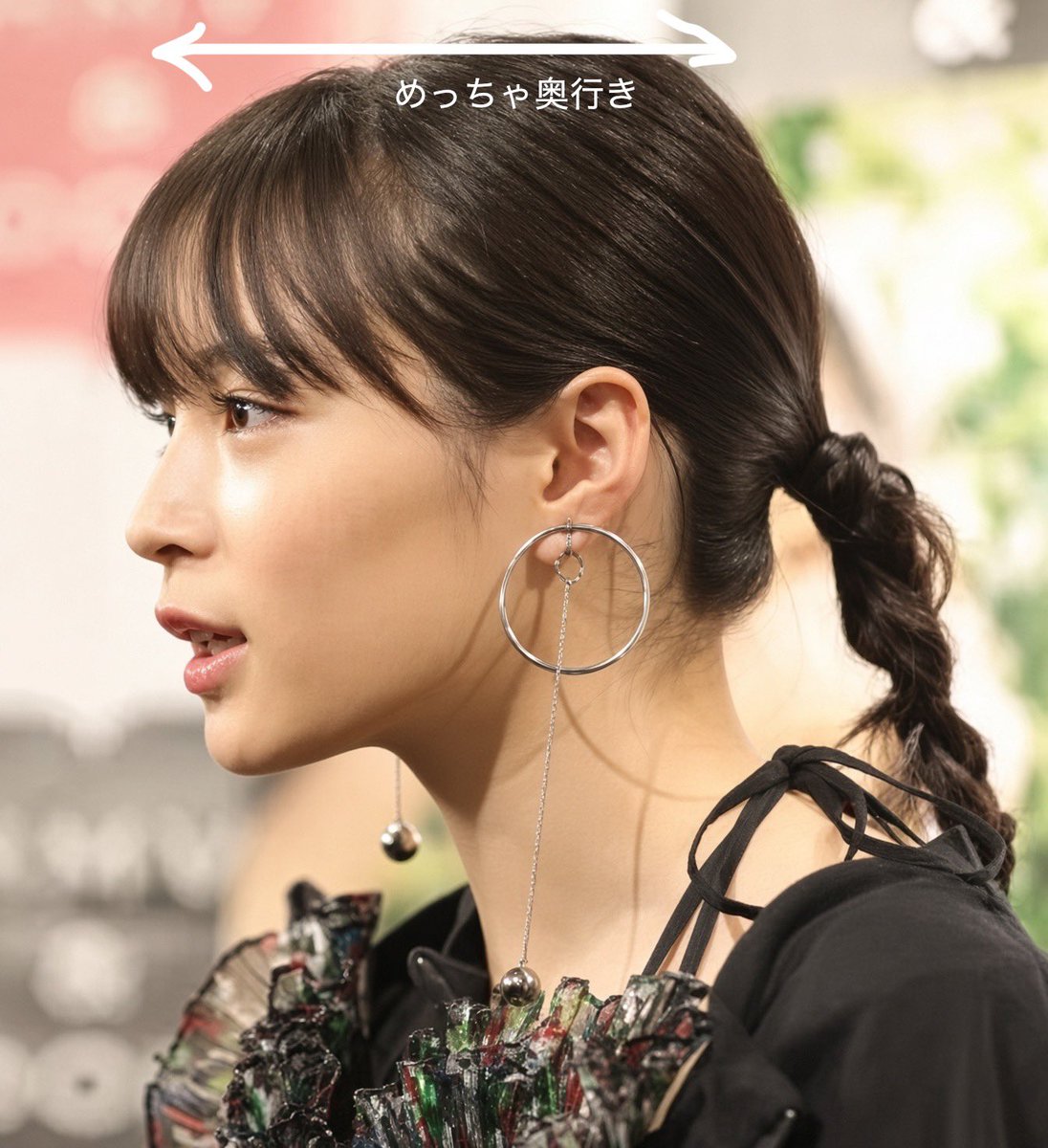 mtgjdpa's tweet photo. これで悩んでる人が居るみたいでルッキズムもいよいよ末期まできたなって感じるけど、顔の奥行きは本来喜ばしい事なんよ。

広瀬すずの横顔見てもめちゃくちゃ奥行きがあるけどそれで顔がでかいという事にはならんでしょ。

輪郭3点のデカさの判定なんて、ほぼ正面から見た時に限られるからね。絶壁＋平面顔の方がよっぽど嫌だよ。