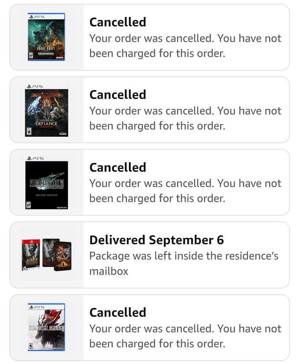 ds2badlol's tweet photo. Sony Playstation post made me cancel all the games I had preordered https://t.co/scKcHSU4yx