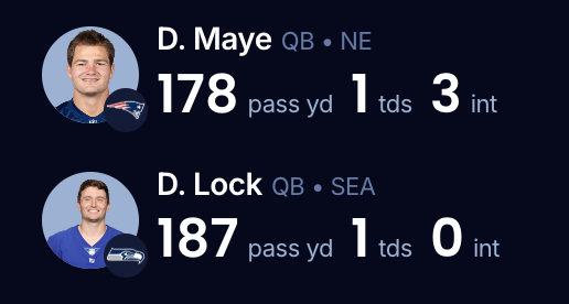 SamiOnTap's tweet photo. HAHAHAHAHAHAHA

Drew Lock > Drake Maye https://t.co/I92LZCy9bv