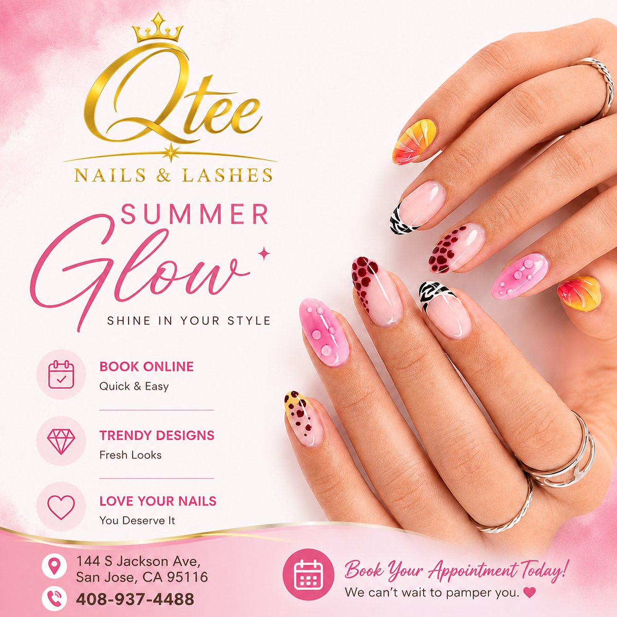 MarylnGwald3's tweet photo. Soft nude tones, milky whites, and delicate minimalist designs are timeless summer choices—clean, elegant, and easy to match with any outfit, from workdays to beach getaways. Your perfect summer manicure is one appointment away! https://t.co/Q0SVs8STqq