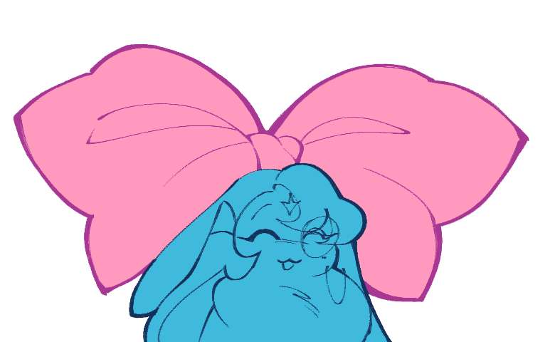 clownifiedfreak's tweet photo. "Gimmick drawing idea, bunsage with just a massive pinkbow on his head that takes up 80% of th screen">https://t.co/HgTAQMnKHS

what a cute bow-nny !! https://t.co/t7FFACfDAV