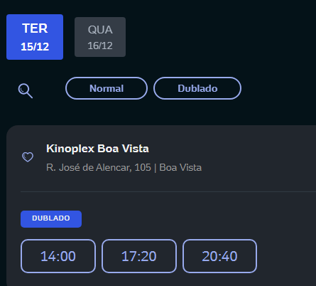 _Alan_Dias's tweet photo. @gorangeblue @UCICinemas Aqui aparece pra mim mas só da Rede Kinoples https://t.co/iiimxwoeZW