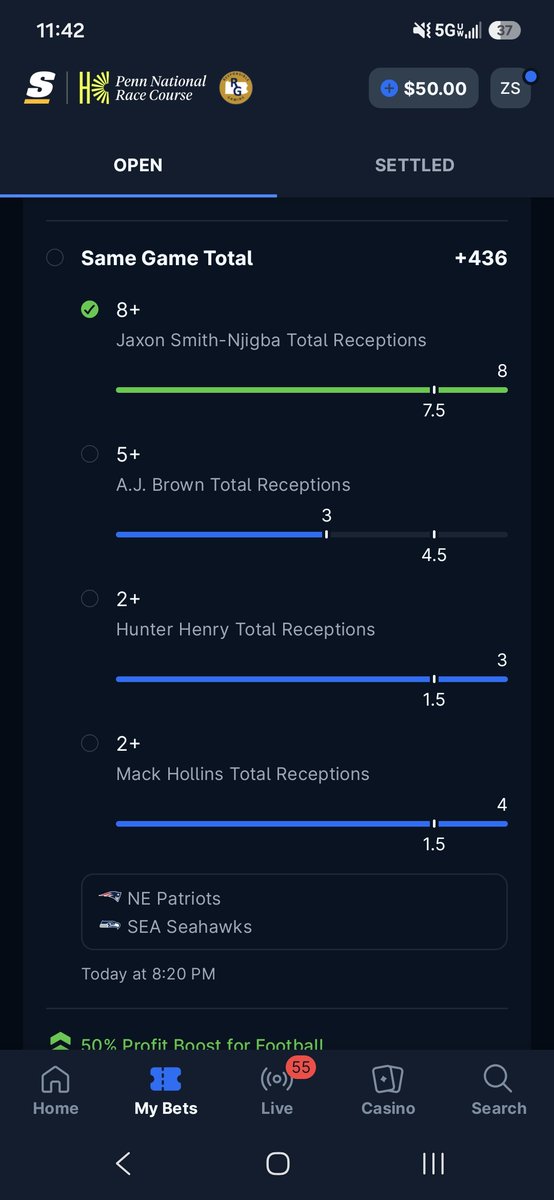 Balzachero's tweet photo. @theScoreBet literally got hurt immediately after half... and you're not gonna void second half bets??? Why would we ever bet on this site again. It's awful for your players. https://t.co/OLhArOaSv3
