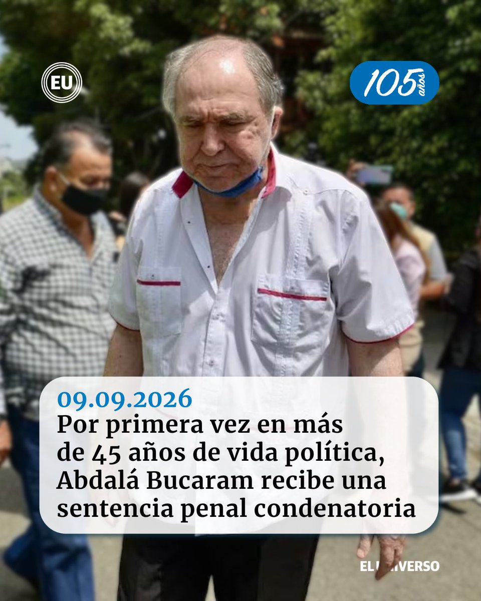 eluniversocom's tweet photo. https://t.co/5dPjFuqVCn ➡️ El expresidente fue sentenciado la noche de este miércoles, 9 de septiembre de 2026, a 9 años y dos meses de cárcel por delincuencia organizada. https://t.co/TIbAUKKp9I