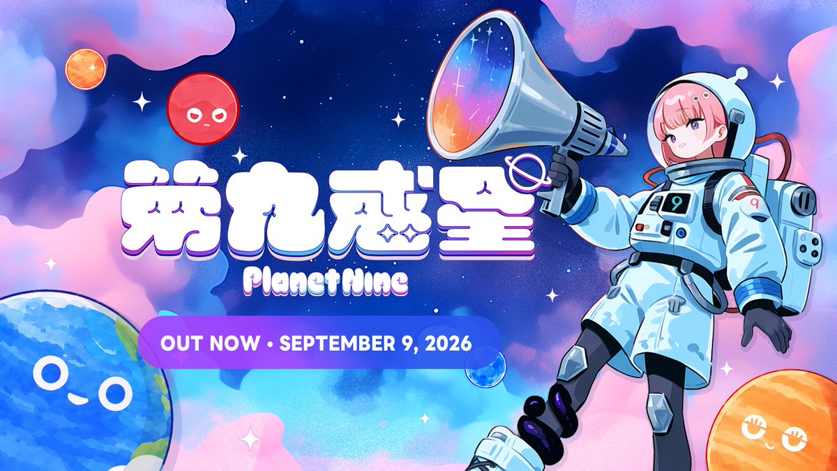 planet999999999's tweet photo. 🪐 Planet Nine has launched on Steam!

Aim, merge planets, and see if you can reach the mysterious Planet Nine ✨

⏱️ Quick 3–5 minute sessions
🌐 17 languages supported
💻 Windows &amp; Mac
🚀 10% off during the launch sale!

https://t.co/ClCSBLyXJt https://t.co/oAViB0mc4o