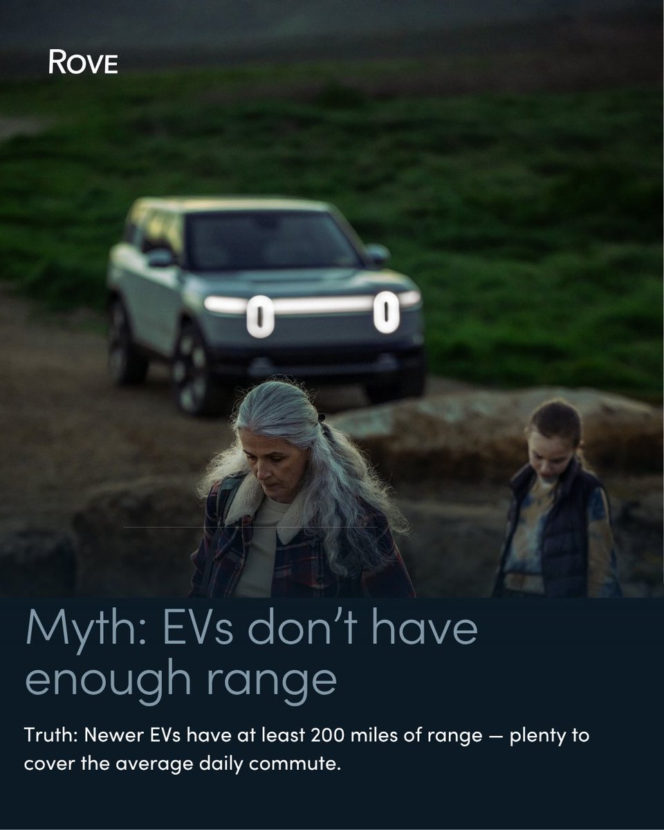 RoveCharging's tweet photo. National Drive Electric Month kicks off today! And if you're on the fence about driving an EV, we want to know why.
Maybe you've heard a few of these myths.
What other shave you heard? Let us know in the comments!
#Rove #EVcharging #NDEM #fastcharging #EVmyths https://t.co/A1pheGcobt
