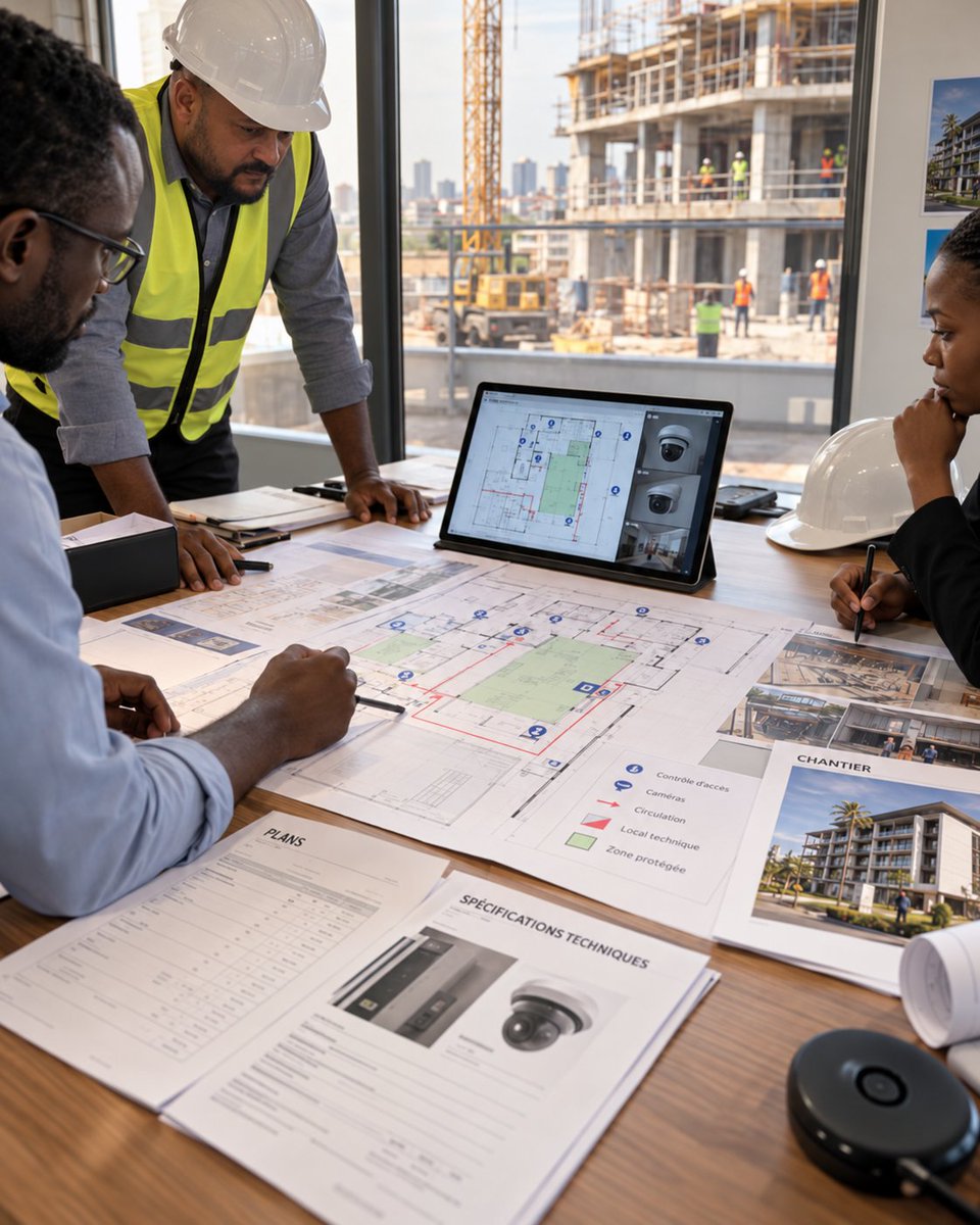 PascalHerady's tweet photo. LA SÉCURITÉ D’UN BÂTIMENT COMMENCE BIEN AVANT L’INSTALLATION DES ÉQUIPEMENTS.

Lorsqu’un bâtiment est déjà terminé, certaines décisions essentielles ont parfois déjà été prises :

les accès sont définis,
les circulations sont établies,
les locaux techniques sont positionnés,
les réseaux sont installés,
les zones sensibles sont créées.

C’est pourquoi la sécurité ne devrait pas être considérée uniquement au moment de choisir des caméras, des lecteurs de cartes ou des systèmes d’alarme.

Elle doit commencer sur le plan.

Penser la sécurité dès la conception permet d’anticiper les flux de personnes, de protéger les zones critiques, de prévoir les infrastructures nécessaires et surtout de faire travailler ensemble l’architecture, les technologies et les opérations.

Dans les villes modernes que nous voulons construire en RDC, cette approche devient incontournable.

Construire intelligemment, c’est aussi anticiper les risques avant qu’ils ne deviennent des contraintes.

Cette réflexion fera partie de celles que nous porterons à Expo Béton 2026 à Kinshasa, du 7 au 10 octobre.

#ExpoBeton2026 #SécuritéDesBâtiments #Architecture #SmartBuilding #Kinshasa #RDC #SystèmesIntégrés #Infrastructure #SecurExperts