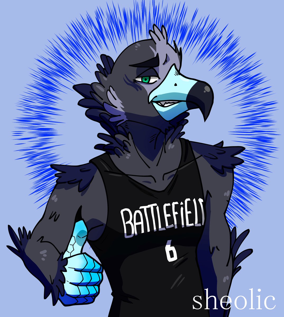 Sheolique's tweet photo. the coolest boyfriend ever!!

#furry #furryart #vulture #cinereousvulture #fursona https://t.co/mncqS30dQq