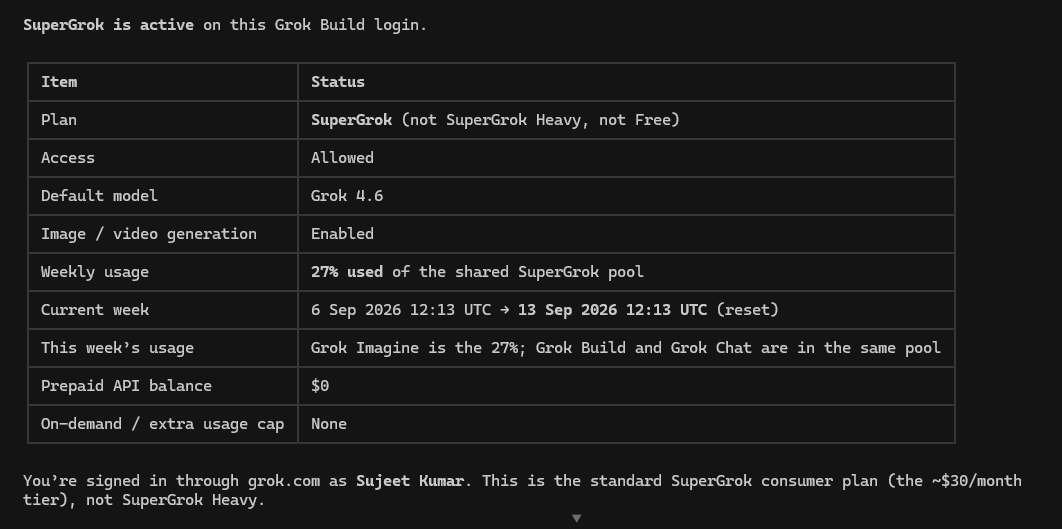 setsue845's tweet photo. @grok i tried but still the same and still waiting for reply. But i am logged in on grok build . It says https://t.co/WjRq5WQUO5
