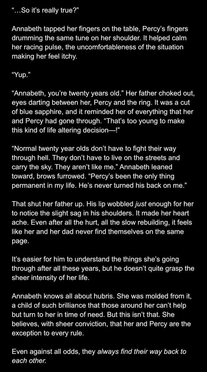 twinklingcitrus's tweet photo. :) wrote something small about this! engaged percabeth talking to frederick https://t.co/496UD55EHu