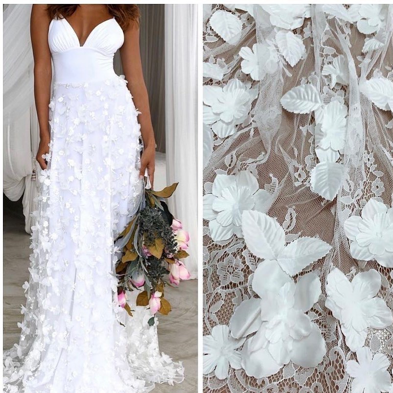 lilantii's tweet photo. Gorgeous 3D hand-sewn Chantilly lace fabric https://t.co/XOjWlxai09