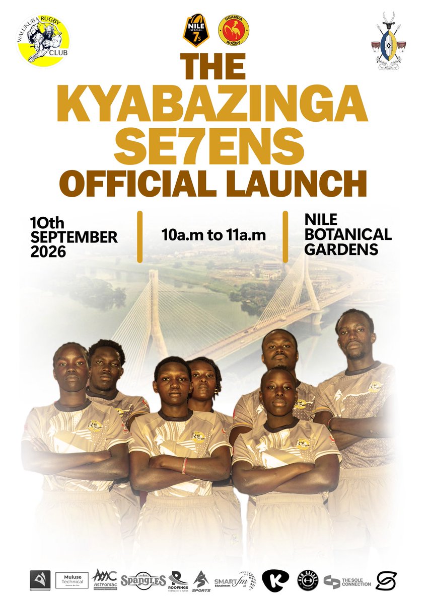 Kyabazinga7s's tweet photo. Isebantu asiimye 👑
The #Kyabazinga7s will officially launch today at Jinja Botanical gardens. https://t.co/YvdkRgBU5R