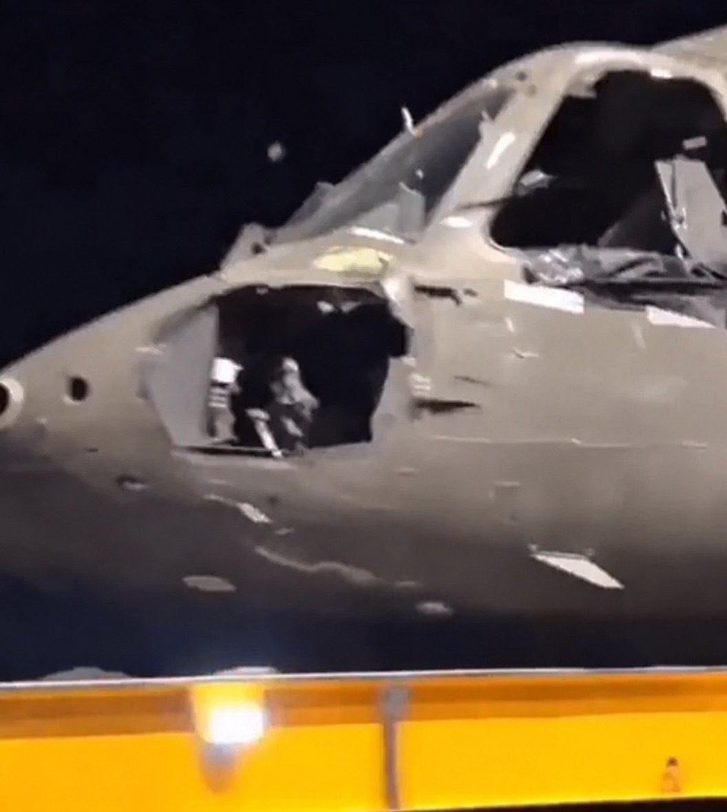 FrontsOsint's tweet photo. 🚨 Breaking News: 🇺🇸 At least Nine U.S. Military Aircraft were damaged in Iran’s latest Ballistic-Missile Strike on the Muwaffaq al-Salti Air Base in Jordan, CBS News reports.

One A-10 Warthog was severely damaged and reportedly lost a wing, while around Eight F-15 Fighter Jets sustained light damage but were later returned to service.