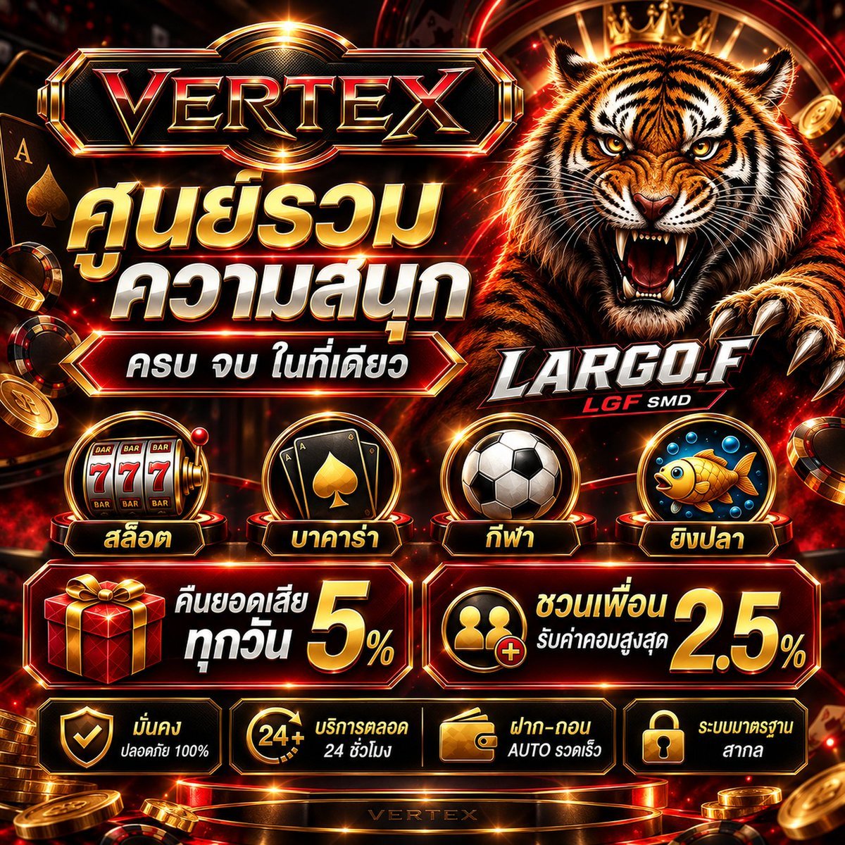 LGFxReborn's tweet photo. 🔥 VERTEX ครบ จบ ในที่เดียว!

🎁 คืนยอดเสียทุกวัน 5%
👥 ชวนเพื่อน รับค่าคอมสูงสุด 2.5%
🎰 สล็อต บาคาร่า กีฬา ยิงปลา

สมัครรับโปรได้ที่ 👇
🔗 https://t.co/c94XdYABzY

#VERTEX #สล็อตไม่มีขั้นต่ำ #เกมส์ออนไลน์ https://t.co/MwUnlOy0To