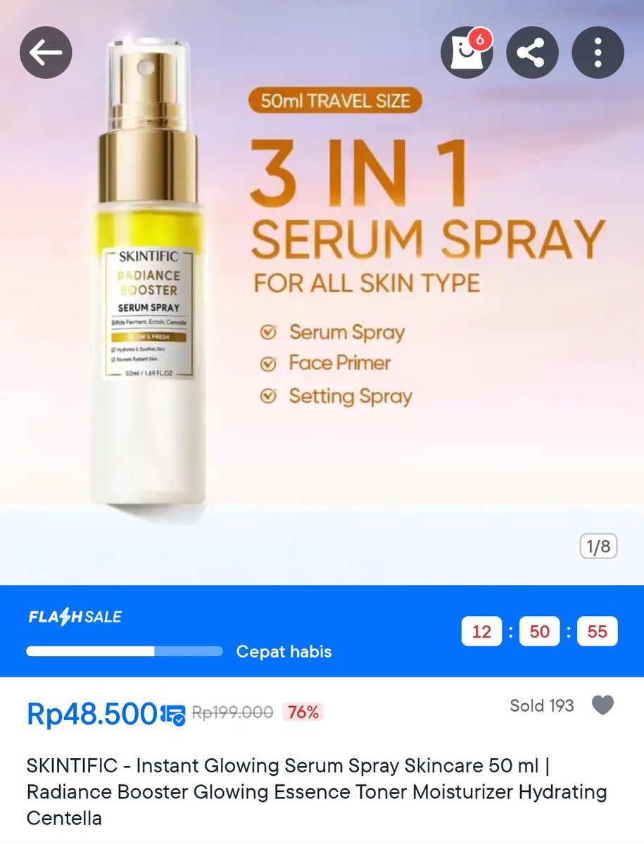 onyourmarkrem's tweet photo. SKINTIFIC SERUM SPRAY SETENGAH HARGA
https://t.co/O7Aj4S4yU1 https://t.co/zLQHMasQPz