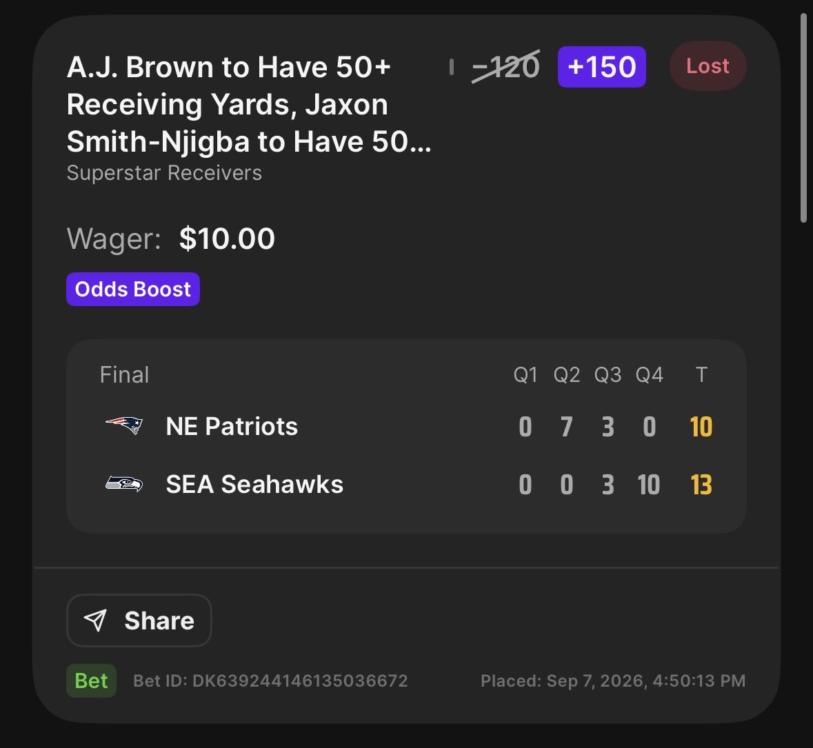 Kjers82's tweet photo. @Jerseymicheal @DKSports I’m in the exact same boat https://t.co/k0Cpe5oMeK