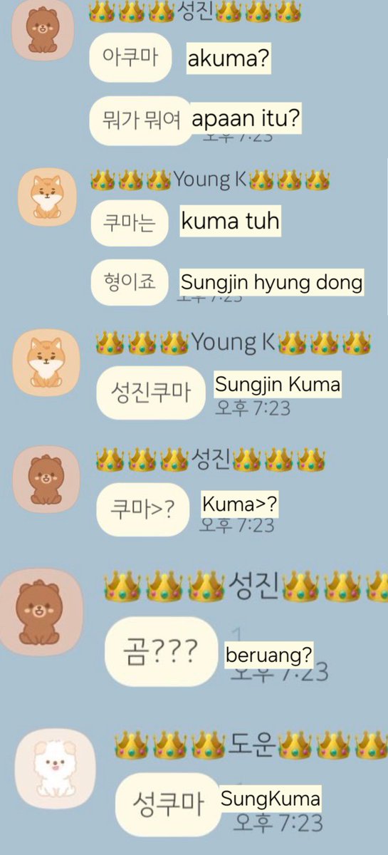 apeachnuna's tweet photo. Day6 11th Anniversary chatting event

*gausah dianggap serius 😭 dari beruang sampai sailor moon

🐶 sungjin hyung punya tato bulan sabit di dada ga sih?
🦊 hyung punya tattoo bulan sabit tau
🦊 dr tahun lalu ga sih (pas anniv ke 10)
🦊 ntar pas anniv ke 20 jadi bulan purnama https://t.co/DuinnrxCl5