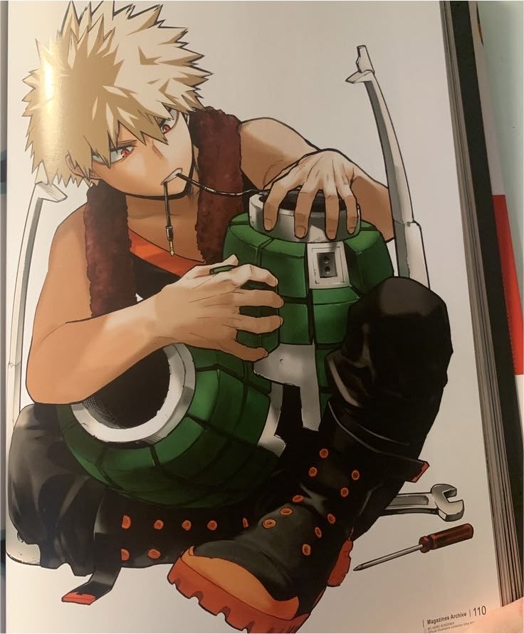 bkgodynamight's tweet photo. bakugo fixing his gauntlet https://t.co/KbZBJqrGGP