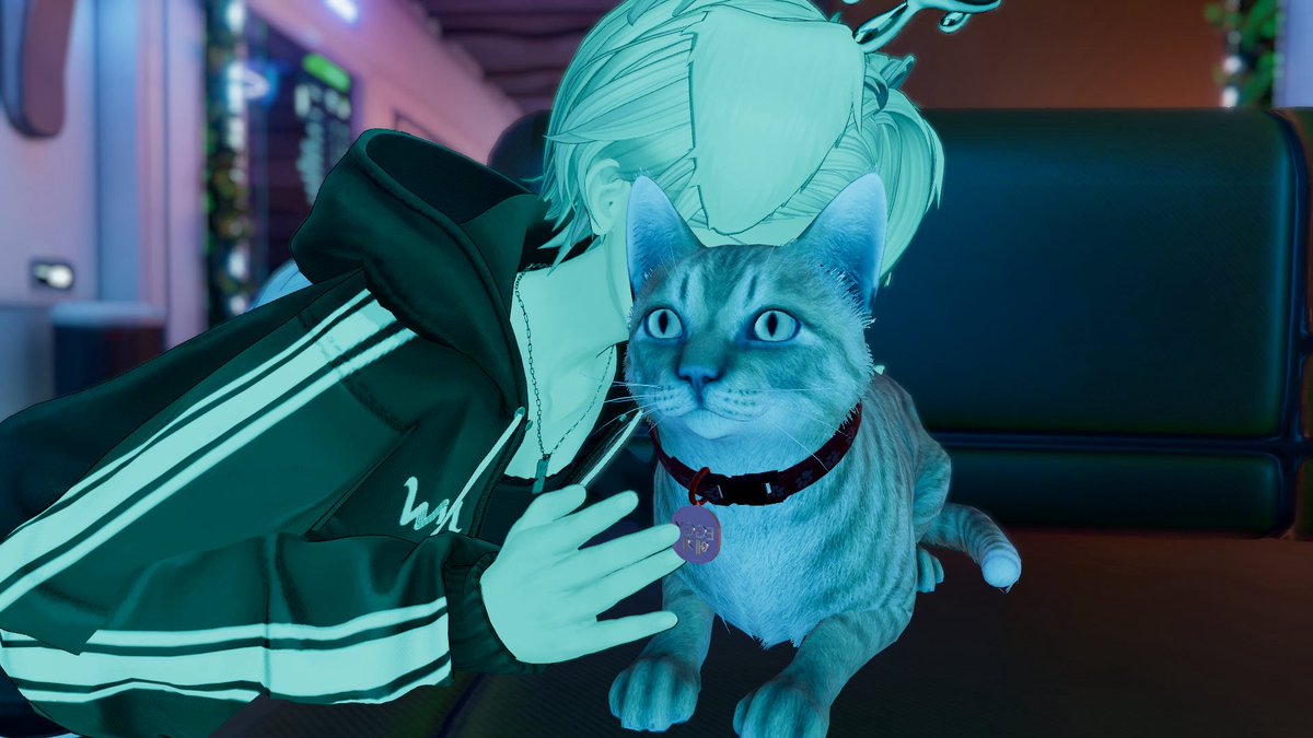shibi26ri's tweet photo. VRCならいつでも猫が吸える https://t.co/XNpiEDNerz