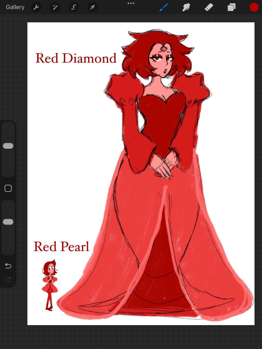 Paintedhorrors's tweet photo. Finalized my Diamond and Pearl Oc after a million years 
Red Diamond and Red Pearl♦️♦️♦️
Will try to make mini sketches of their personalities and relationship
Also did my best to match the art style and coloring/palettes🥲💕 #stevenuniverse #fanart #stevenuniversepearl https://t.co/7yeRtvHak3