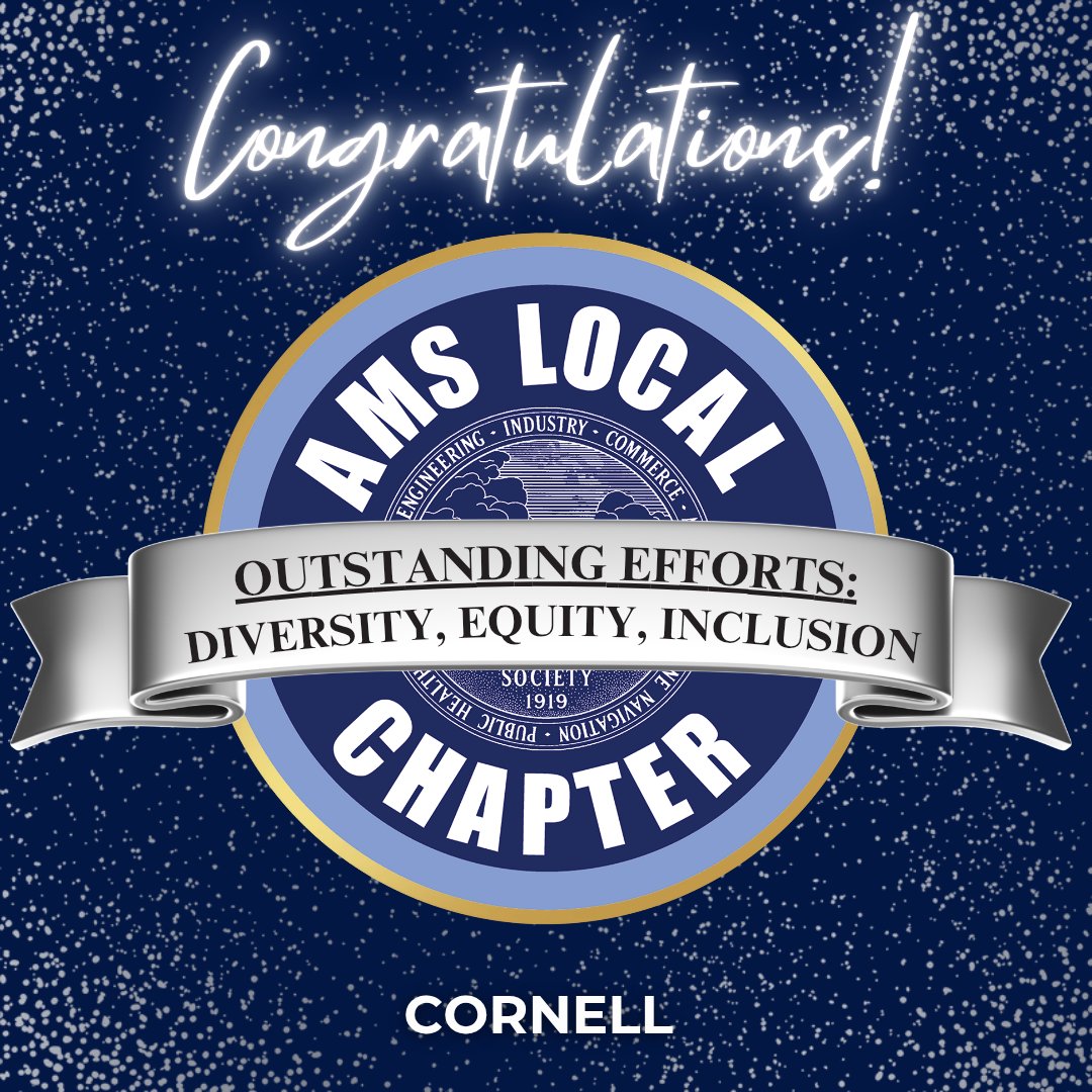 AMSLCAC's tweet photo. Next up, our Awards for Diversity, Equity, and Inclusion goes to...

@CornellWeather https://t.co/IkDI5fcqM2