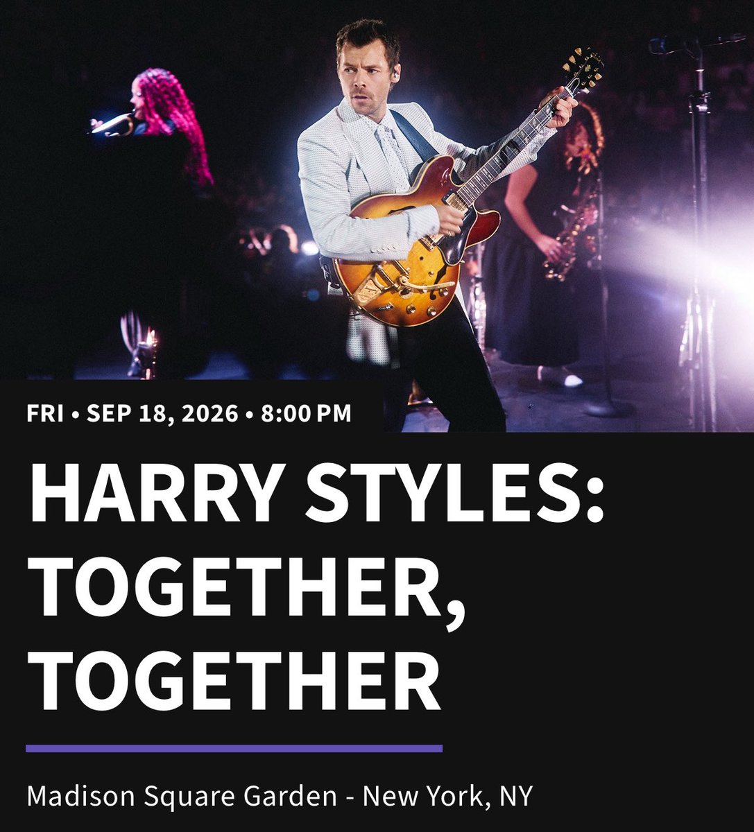concertleaks's tweet photo. Harry Styles’ photo on Ticketmaster has been updated ahead of his announcement tomorrow! https://t.co/jN9sQi2D66