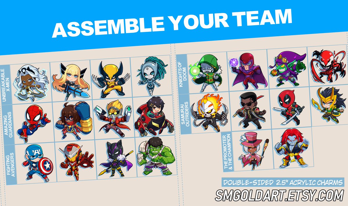 SMGold_'s tweet photo. Assemble your team

Tokon Fighting Souls charms now available for preorder https://t.co/BrBzhqv2J5