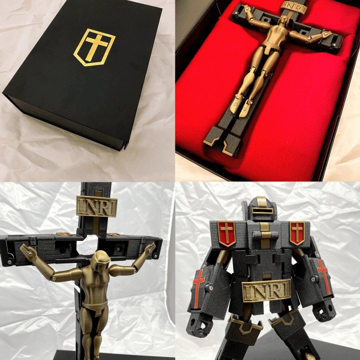 rhittum's tweet photo. Yeah Mecha jesus was not on my this year's bingo card https://t.co/5et6exJAEH