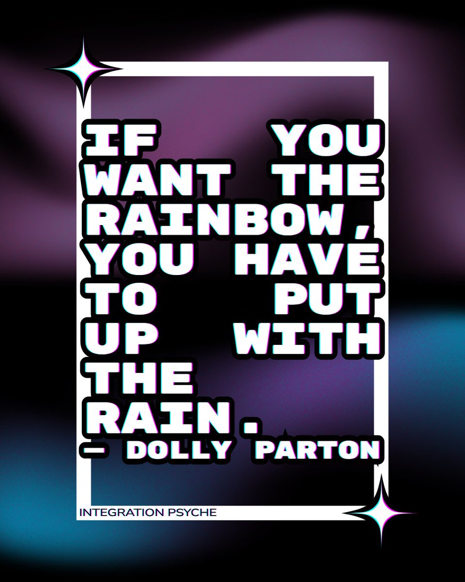 IntegratePsyche's tweet photo. #DollyParton 's quote reminds us that the most rewarding things in life often come after enduring some tough times. Just flowers need rain to bloom, our struggles and challenges can lead to personal growth and greater joy.
#LifeLessons #MotivationalQuotes https://t.co/yBrrN41OV5