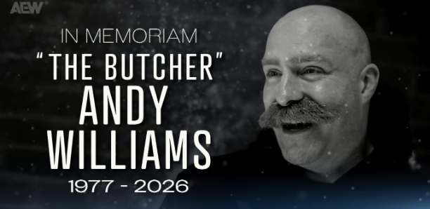 dosdossolodos's tweet photo. Además, el especial Rebel Heart de #AEWDynamite va dedicado a la memoria de Andy "The Butcher" Williams https://t.co/8iumA6AJ8h