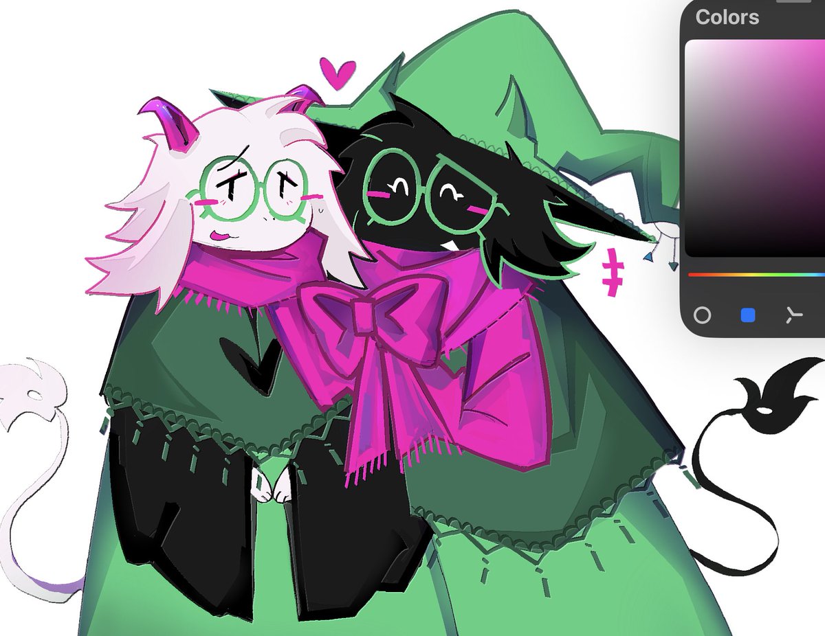 squishvampire's tweet photo. this is literally two weeks old but i have nothing to post #ralcest #deltarune https://t.co/GlHefFVn1A