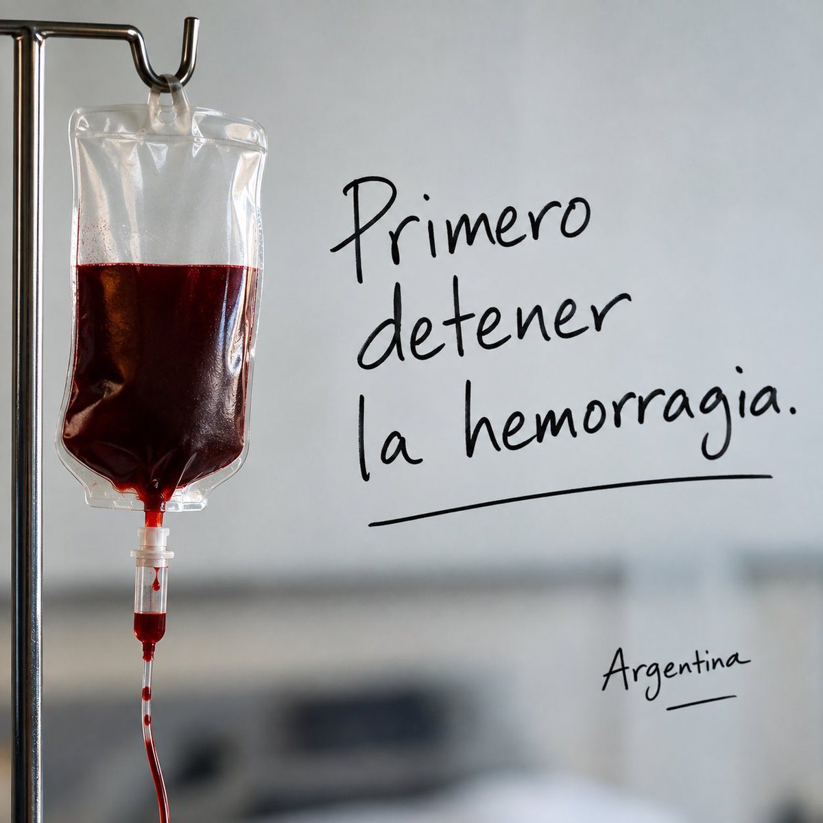 DrDesimoniMario's tweet photo. Después de casi 30 años de medicina aprendí que si un paciente tiene una hemorragia, primero hay que detenerla.
Después discutimos cómo recuperarlo, cómo alimentarlo mejor, cómo rehabilitarlo y cómo hacer para que vuelva a caminar.

Pero seguir transfundiéndolo mientras continúa sangrando no es medicina. Es postergar el problema…o pateárselo al que me toma la guardia.

Con Argentina hicieron justamente eso.

Gastamos más de lo que teníamos, financiamos el agujero, emitimos, acumulamos deuda, inventamos controles y después intentamos aliviar las consecuencias con otra intervención del Estado.

Tratábamos el síntoma mientras alimentábamos la enfermedad.

Por supuesto que estabilizar duele. Soy médico y lo veo siempre…hay tratamientos necesarios que son dolorosos y pacientes que necesitan además contención durante el proceso.

Pero hay una diferencia enorme entre acompañar al que está sufriendo y volver a producir la enfermedad que lo llevó hasta ahí.

Por eso el equilibrio fiscal no es una obsesión ni una locura….es dejar de sangrar.

Después viene lo más difícil (y acá estamos ahora)….que es crecer, invertir, producir, mejorar salarios y conseguir que esa recuperación llegue a al bolsillo de todos.

Pero por primera vez en mucho tiempo empezamos por donde había que empezar.
Gracias Presidente por tener la valentía de enfrentar el problema desde su primer día de mandato, y sostenerlo contra viento y marea.

Vamos bien Argentina. Paciencia

@JMilei