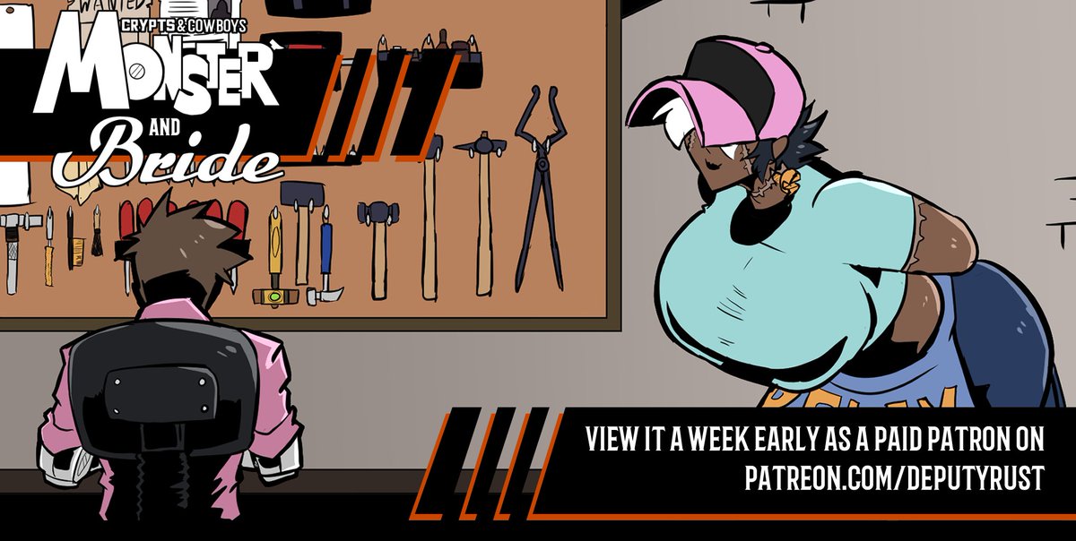 DeputyRustArt's tweet photo. Nearly slipped my mind however-

New Monster and Bride is up on the Patreon! https://t.co/ffkHrpAke2