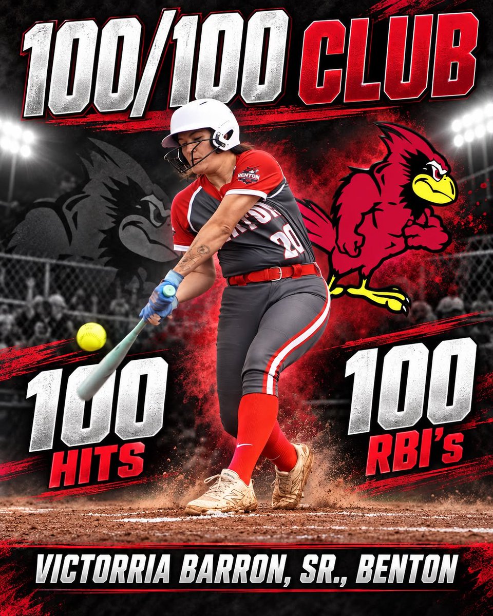 AmyBarron23422's tweet photo. 100/100 Club. 
#classof2027  @softball_bhs238 
Victorria Barron. https://t.co/vrUOhto3n1