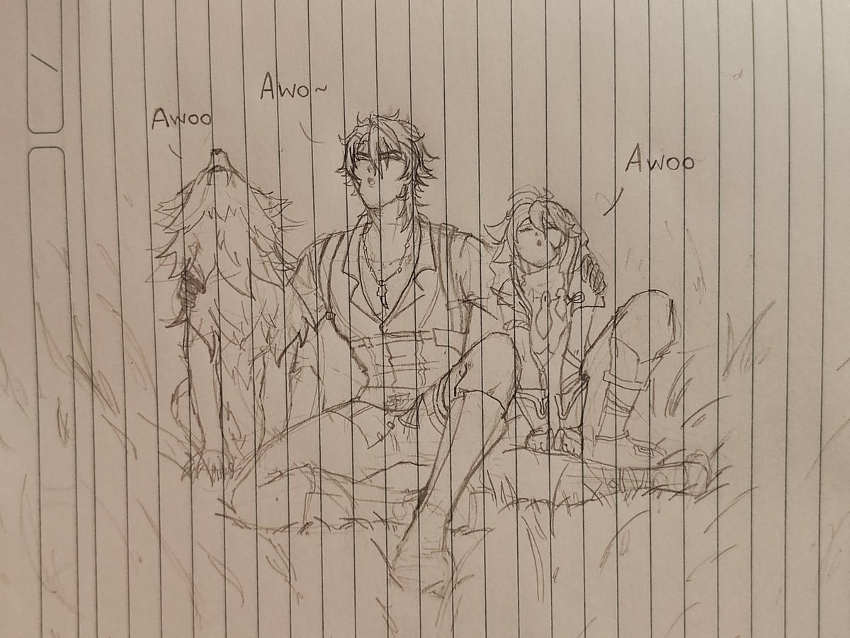 Nomv16's tweet photo. Awoo~ 🐺

#原神 #Varka #Razor https://t.co/s0nhwqq2EA