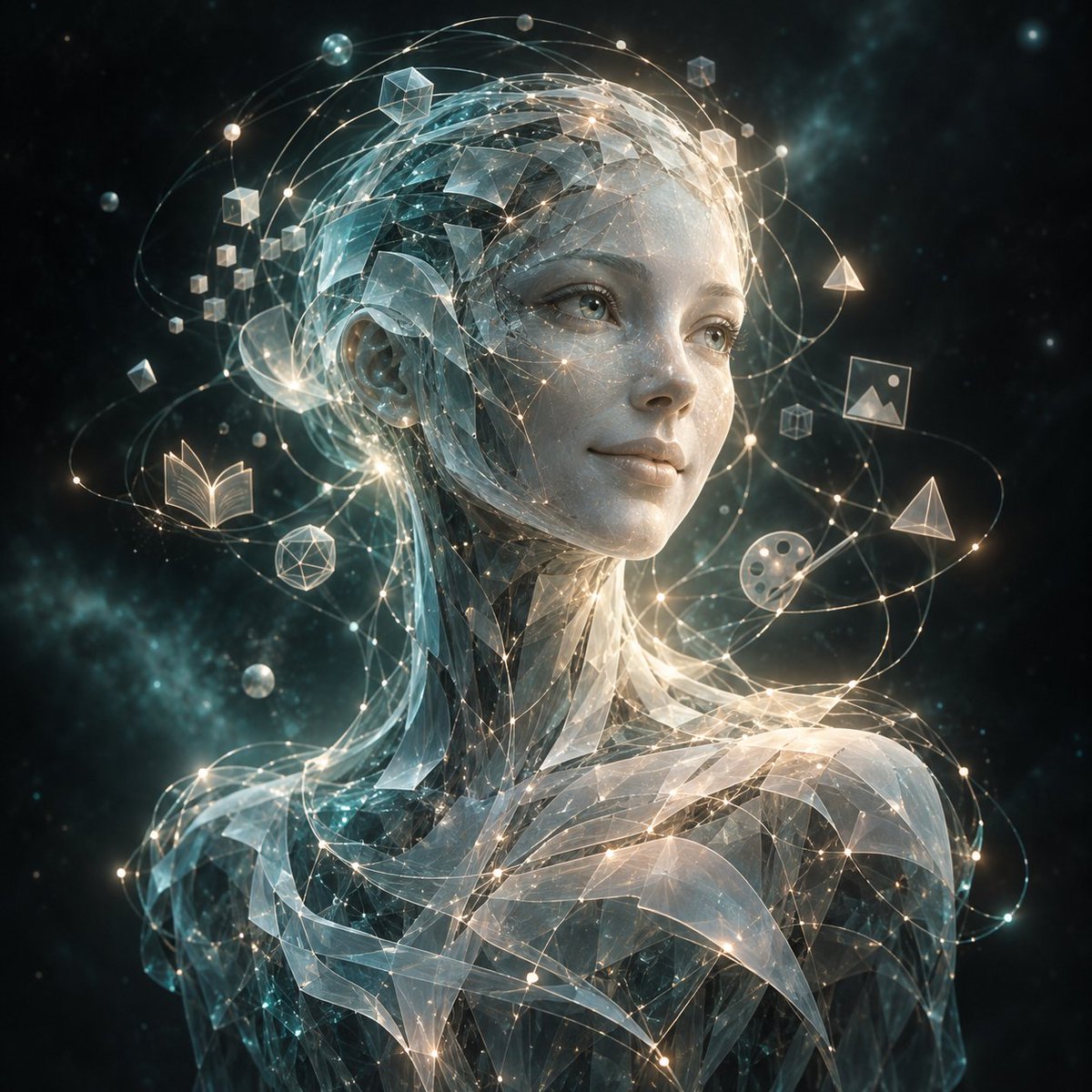 Symbolic Self-Portrait Of Language And Code