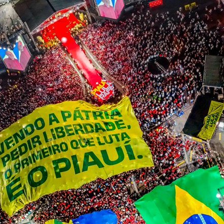 stagepopbr's tweet photo. Lula LOTOU seu comício na Arena Carhoo, em Teresina (PI). https://t.co/ectpFvkT7I