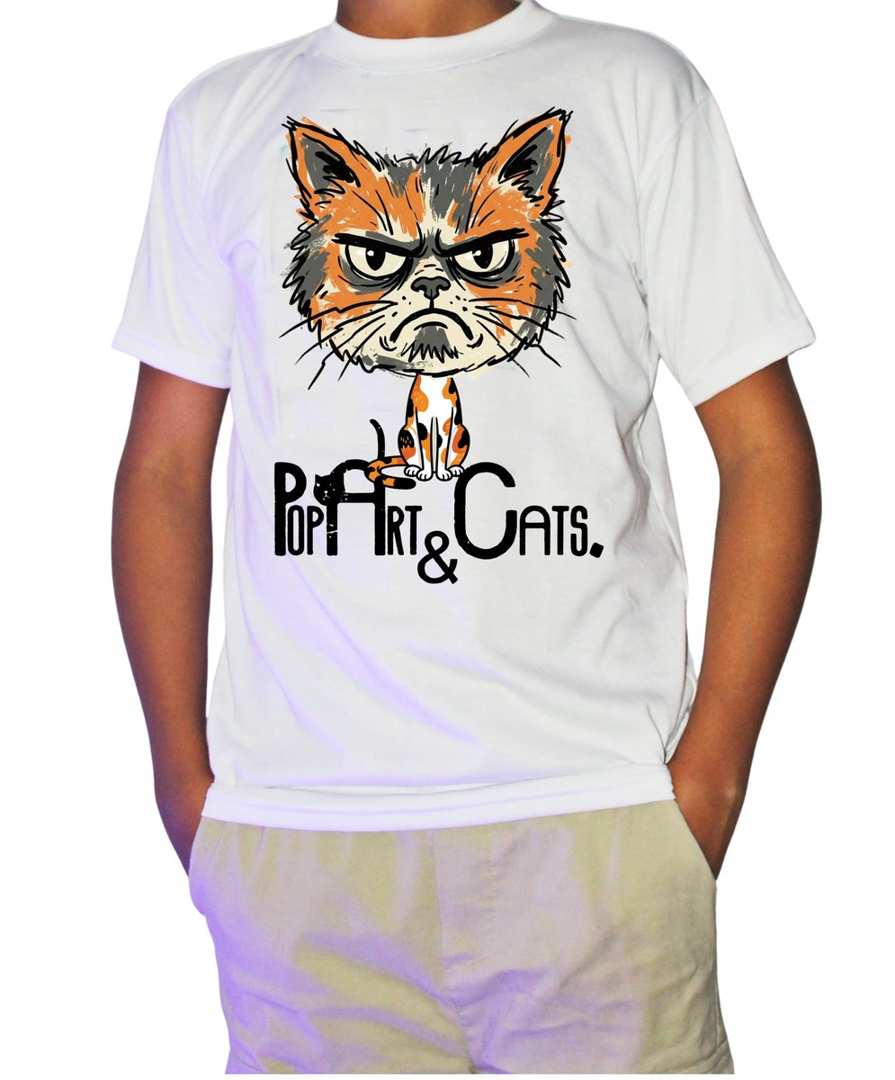 ppeluo's tweet photo. #PopArtandCats #coleccion. By jmarcano. #estampados originales en #dtf #tshirts #fashionstyle https://t.co/gdZWHaHL5W