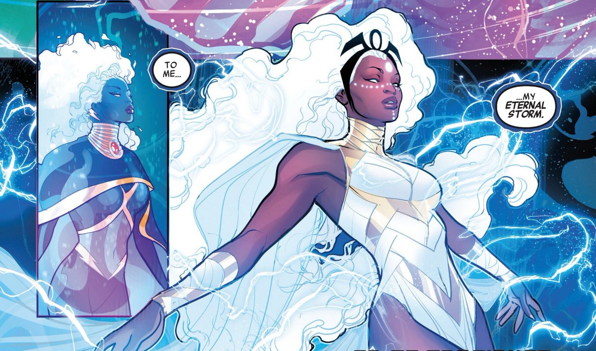 AyodeleMurewa's tweet photo. Eternal Storm on Marvel Rivals is a dream come true.

A huge thank you to everyone who pushed for it, to artist @LukasWerneck and colorist @alex_guim for bringing the design to life on the comic page, and to @MarvelRivals for such a faithful adaptation.

I love you all. ❤️ https://t.co/M5unQiQ69J