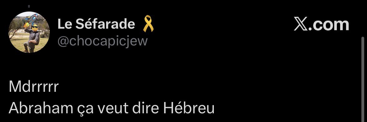 yous_chnn's tweet photo. Ça restera dans mes archives 😂. Donc tu affirmes qu’Abraham « veux dire » Hébreu, je te dis que tu as tort, tu me montres que finalement Abraham est « QUALIFIÉ » d’Hébreu (qualifié, rien ne dit qu’Hébreu est la définition de son prénom), je te dis que donc voilà finalement tu te trompes, Abraham ne signifie pas Hébreu mais oui il est qualifié d’Hébreu personne a dis le contraire, mais c’est quand même moi qui me trompe ? 😂😂😂 va dormir