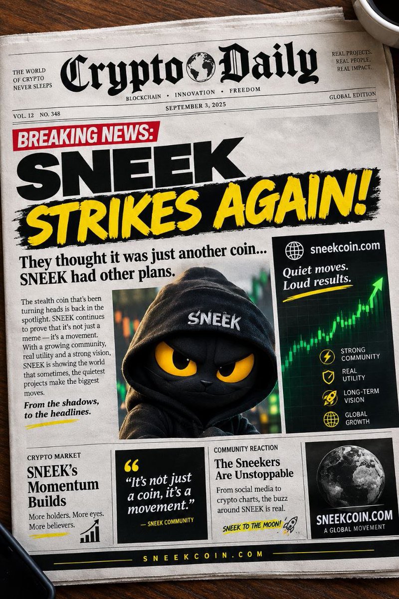 IntimacyT82671's tweet photo. You weren’t supposed to see him yet.  

One day he just… showed up.  
No announcement. 
No roadmap. 
No “gm frens.”  

Just a shadow. 
A bag. 
And a plan only The Hood could feel.  

This is SNEEK.  
And the people still scrolling past are already too late.  

@Sneekcoin https://t.co/mYFd5Gcy2t