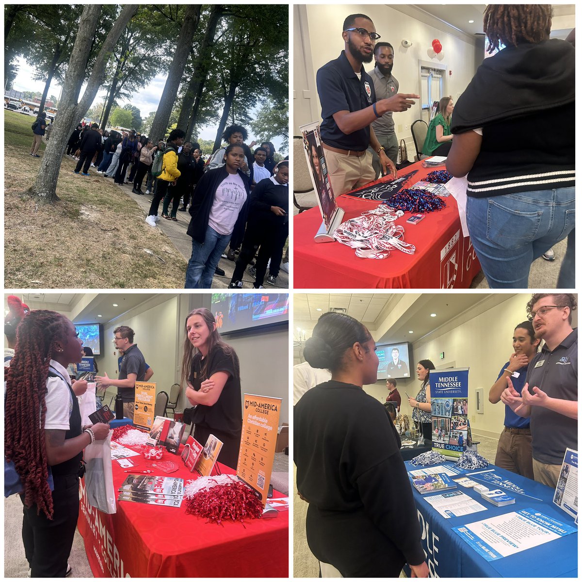 JCMCougars's tweet photo. #ClassOf2027 attended the Jackson Area Wide College Fair @UnionUniversity today. #MakingPlans #FutureSoBright @RamonicaD @ap_baker1 @JMCSchools https://t.co/NWOAdN4DD8