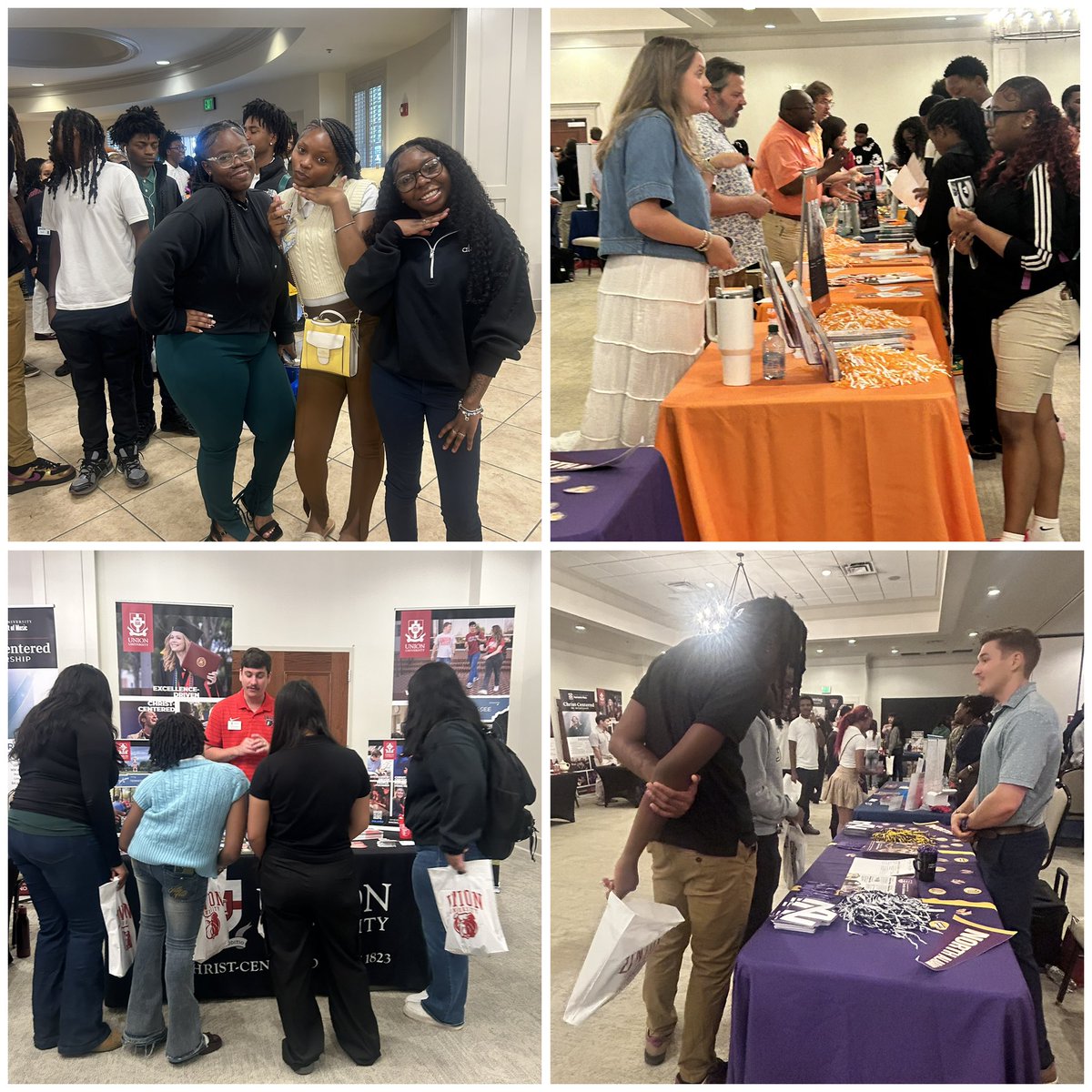 JCMCougars's tweet photo. #ClassOf2027 attended the Jackson Area Wide College Fair @UnionUniversity today. #MakingPlans #FutureSoBright @RamonicaD @ap_baker1 @JMCSchools https://t.co/NWOAdN4DD8