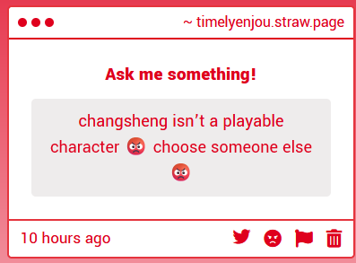 Timely_Enjou's tweet photo. shes playable in my heart </3
ig ill replace her with Xinyan bc Xinyan deserves more love and i have arbitrarily decided Enjou would love rock and roll music https://t.co/d50Zhofgrd