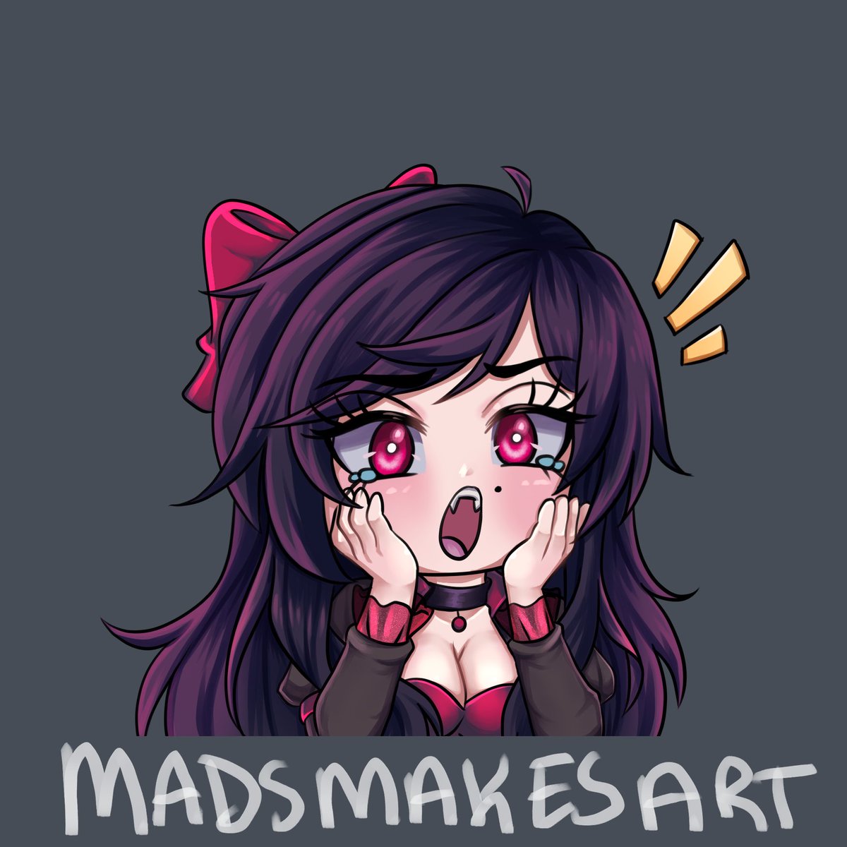 mads_makes_art's tweet photo. Finished some twitch icons for myself. ;3 character is #msmisery or, Avalon.
Done in clip studio paint 
#madsmakesart #oc #originalchacarter  #twitch https://t.co/oLrgUvwdEX