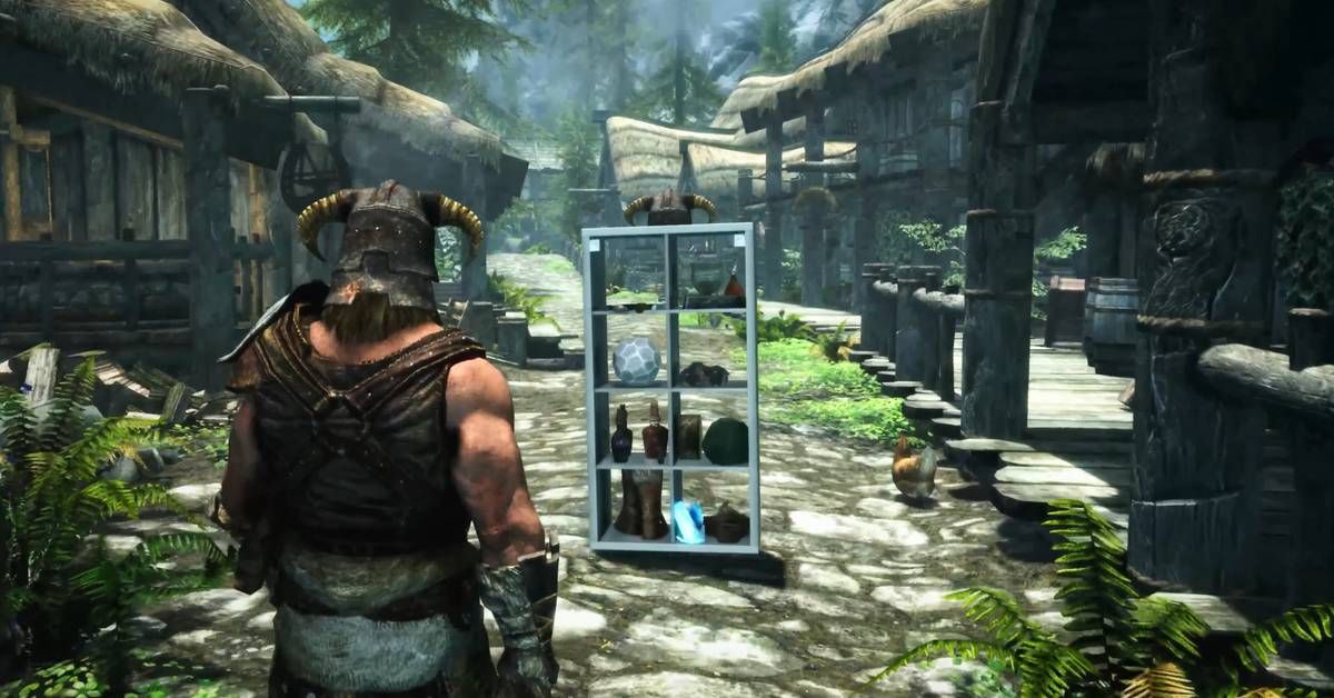 Skyrim’s Wildest New Character Is a Talking Ikea Shelf, Voiced by Matt Berry