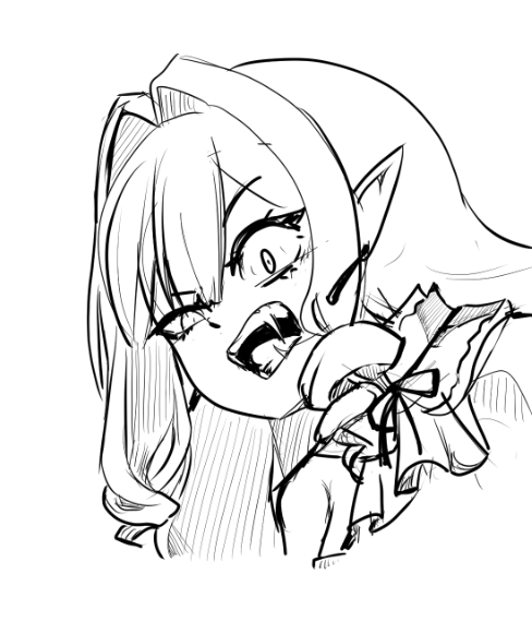 Ramzebu's tweet photo. Angy Baobhan sketch
バーヴァン・シー #FGO https://t.co/BEs2EvkwSu