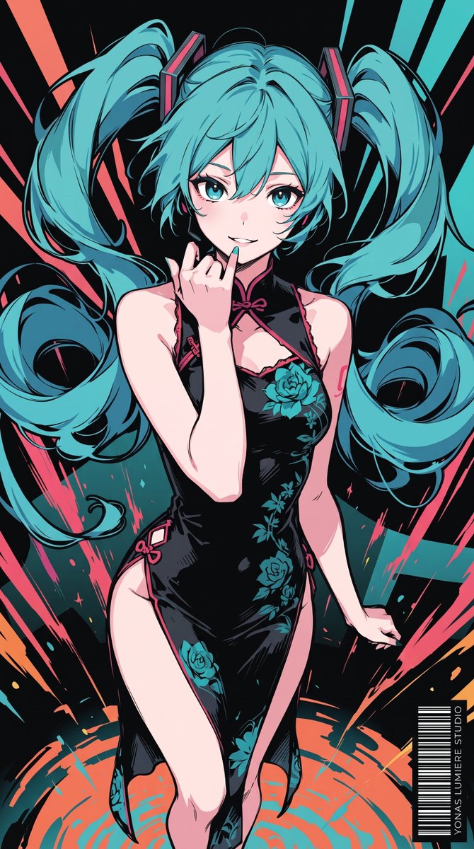 oneesan_aiart's tweet photo. Hatsune Miku brings graceful elegance to the traditional cheongsam. Her iconic charm takes on a sophisticated new style, blending timeless beauty with her unmistakable presence. 💙✨

#HatsuneMiku #Vocaloid https://t.co/9dyD6ahXXU