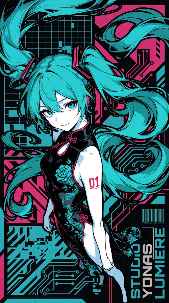 oneesan_aiart's tweet photo. Hatsune Miku brings graceful elegance to the traditional cheongsam. Her iconic charm takes on a sophisticated new style, blending timeless beauty with her unmistakable presence. 💙✨

#HatsuneMiku #Vocaloid https://t.co/9dyD6ahXXU