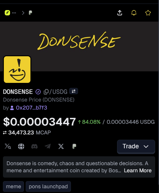 DonsenseCoin tweet picture